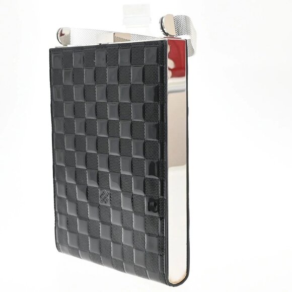 LOUIS VUITTON Ange Hand Bag Damier Vernis Leather Black Silver M92103 75KB434 - Picture 4 of 15